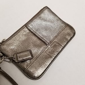 Coach Small Wristlet two tone